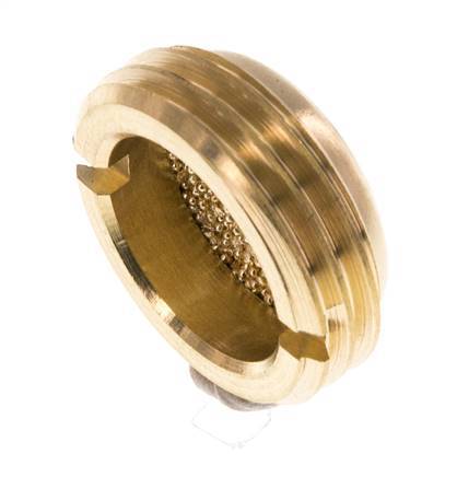 G1/2'' Kompakter Pneumatischer Miniatur Schalldämpfer aus Sinterbronze [2 Stück]