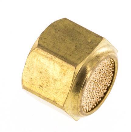 G1/8'' Sintered Bronze Compact Female Threaded Pneumatic Muffler [5 Pieces]