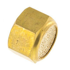 G1/4'' Sintered Bronze Compact Female Threaded Pneumatic Muffler [2 Pieces]