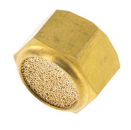 G1/4'' Sintered Bronze Compact Female Threaded Pneumatic Muffler [2 Pieces]