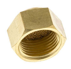 Kompakter Druckluft Schalldämpfer mit Innengewinde G3/8'' aus Sinterbronze [2 Stück]