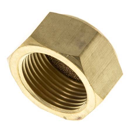 G3/4'' Kompakter Druckluft Schalldämpfer mit Innengewinde aus Sinterbronze