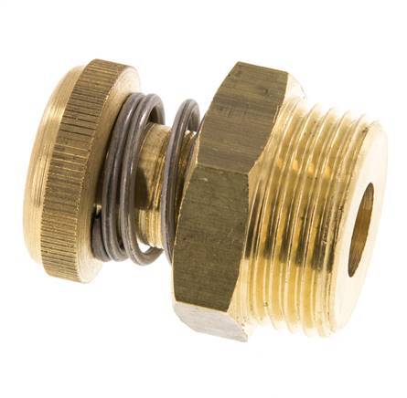 G1'' Messing Drosselventil mit Schalldämpfer und gerändelter Schraube