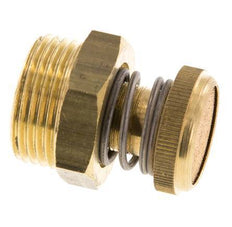 G1'' Messing Drosselventil mit Schalldämpfer und gerändelter Schraube