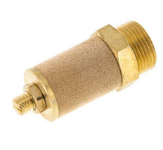 G3/4'' Messing Drosselventil mit Schalldämpfer und Sicherungsmutter