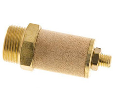 G3/4'' Messing Drosselventil mit Schalldämpfer und Sicherungsmutter