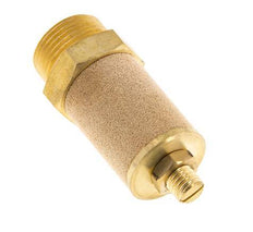 G3/4'' Messing Drosselventil mit Schalldämpfer und Sicherungsmutter