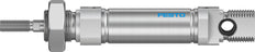Festo Cylinder 16mm Bore 10mm Stroke ISO 6432 Double Acting - 19198