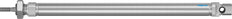 Festo Zylinder 16mm Bohrung 200mm Hub ISO 6432 Doppelt Wirkend - 19206