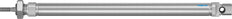 Festo Zylinder 16mm Bohrung 200mm Hub ISO 6432 Doppelt Wirkend - 19235