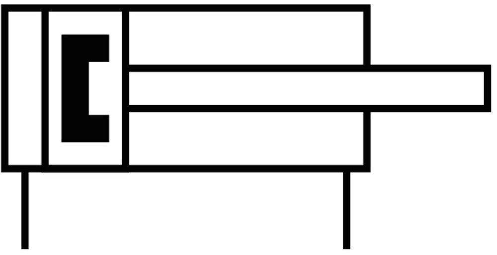 Festo Kompaktzylinder 6mm Bohrung 10mm Hub Doppelt Wirkend - 5173733