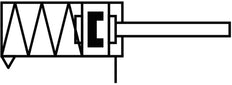 Festo Stopper Cylinder 50mm Bore 25mm Stroke Single Acting - 576160