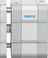 Festo Compact Cylinder 100mm Bore 10mm Stroke ISO 21287 Double Acting - 554286