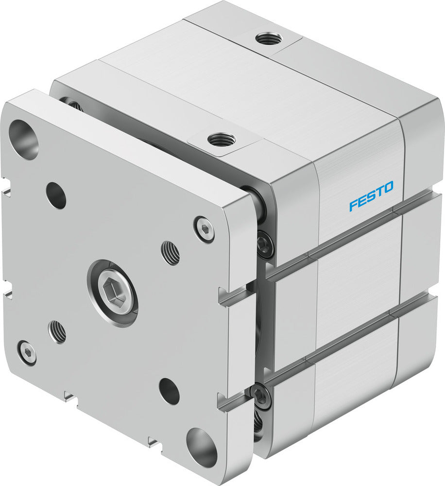 Festo Compact Cylinder 100mm Bore 20mm Stroke ISO 21287 Double Acting - 577226
