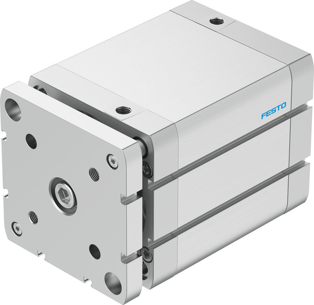 Festo Kompaktzylinder 100mm Bohrung 80mm Hub ISO 21287 Doppelt Wirkend - 554294