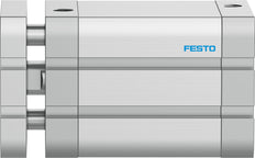 Festo Kompaktzylinder 50mm Bohrung 50mm Hub ISO 21287 Doppelt Wirkend - 574046