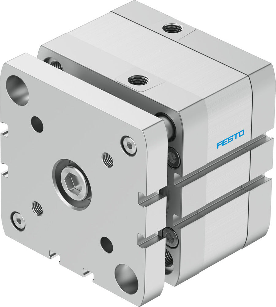 Festo Compact Cylinder 80mm Bore 10mm Stroke ISO 21287 Double Acting - 574058