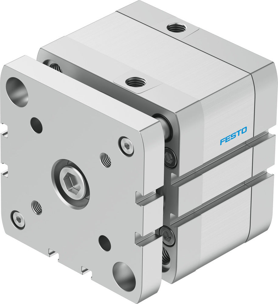 Festo Kompaktzylinder 80mm Bohrung 15mm Hub ISO 21287 Doppelt Wirkend - 574059