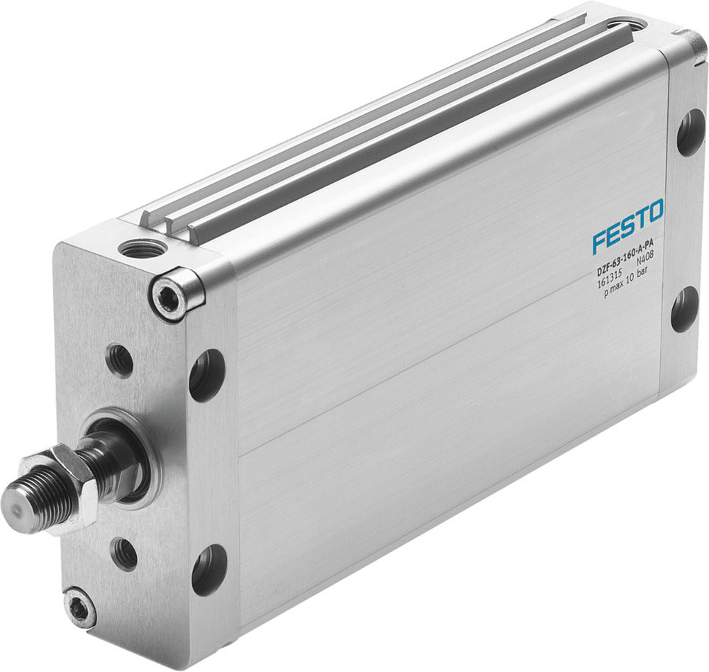 Festo Flachzylinder 63mm Bohrung 125mm Hub Doppelt Wirkend - 161314