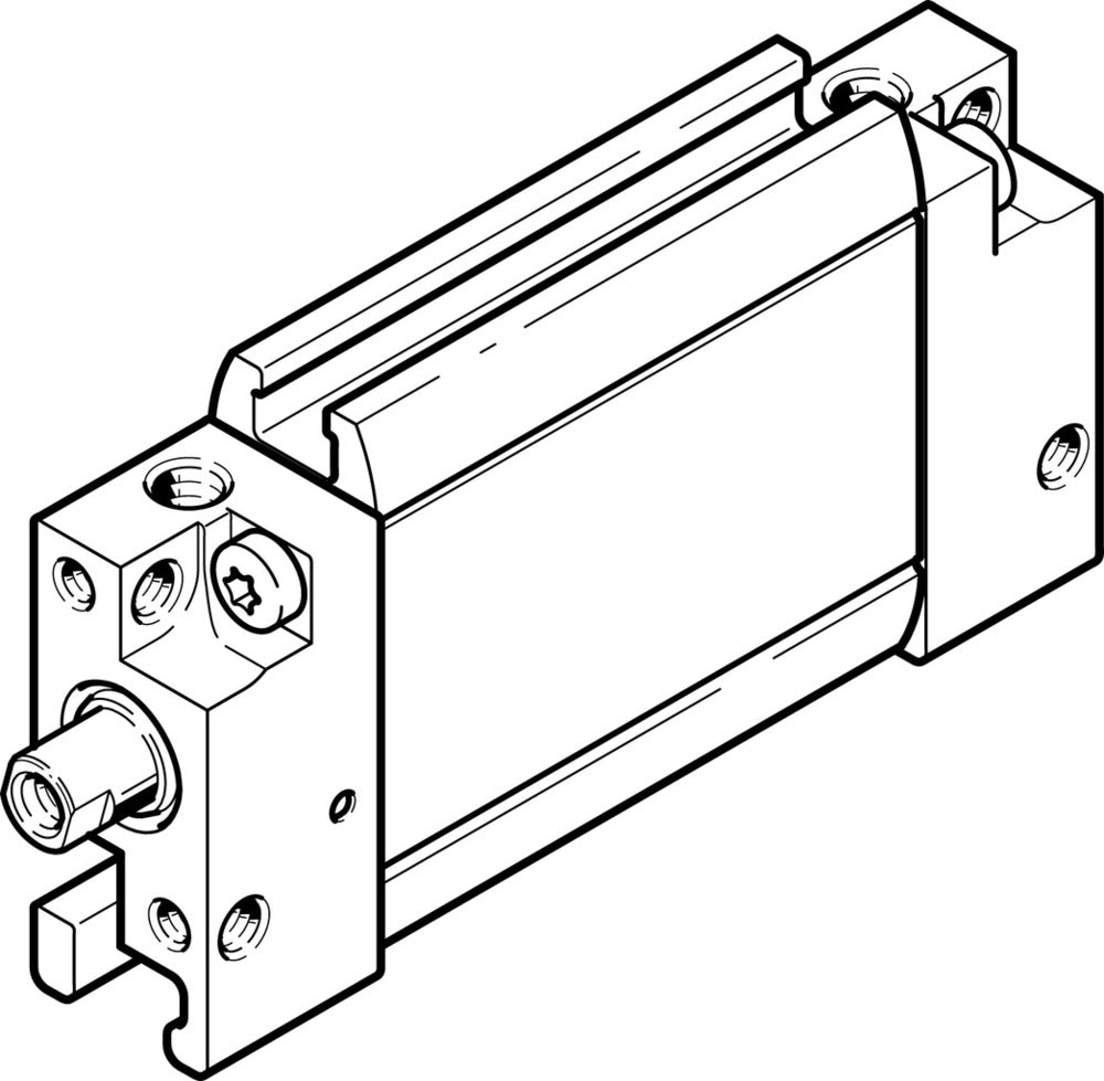 Festo Flachzylinder 12mm Bohrung 200mm Hub Doppelt Wirkend - 164011