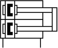 Festo Doppelkolbenzylinder 25mm Bohrung 50mm Hub Doppelt Wirkend - 162099