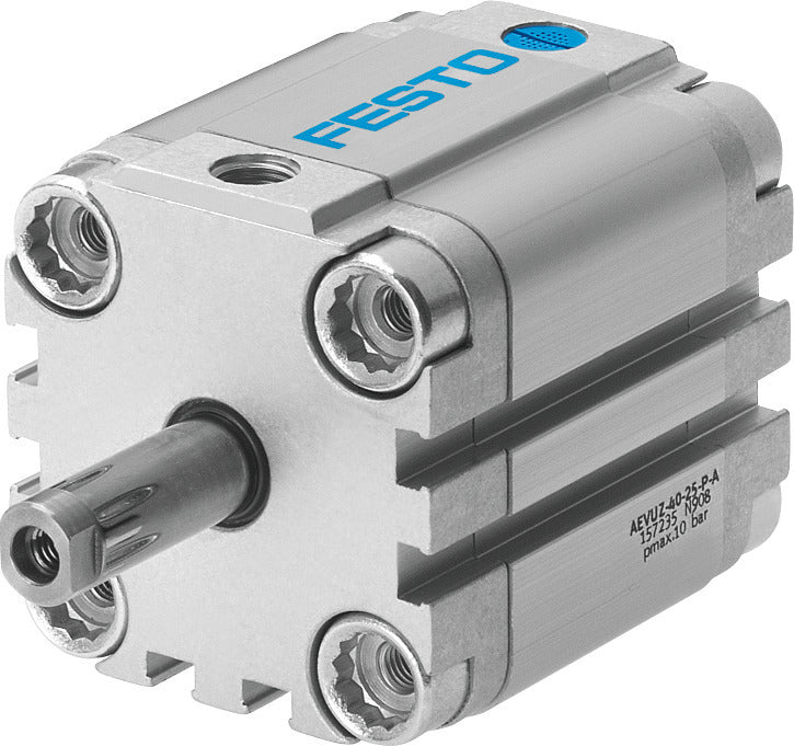 Festo Kompaktzylinder 32mm Bohrung 10mm Hub Einfach Wirkend - 157227