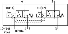 Festo 2x3/2 NO Monostable Air Solenoid Valve Flange 130l/min - 8031493