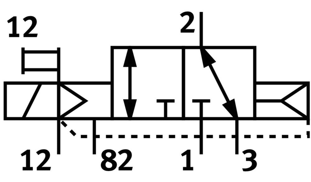 Festo 3/2 NC Monostable Air Solenoid Valve G3/8 2300l/min - 575569