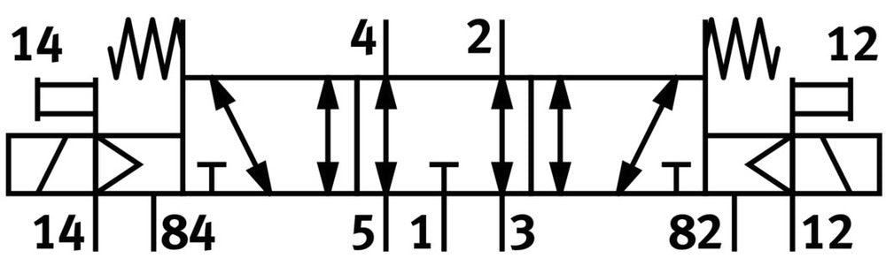 Festo 5/3 Abgeblasenes Luft Magnetventil M7 250L/Min - 533144