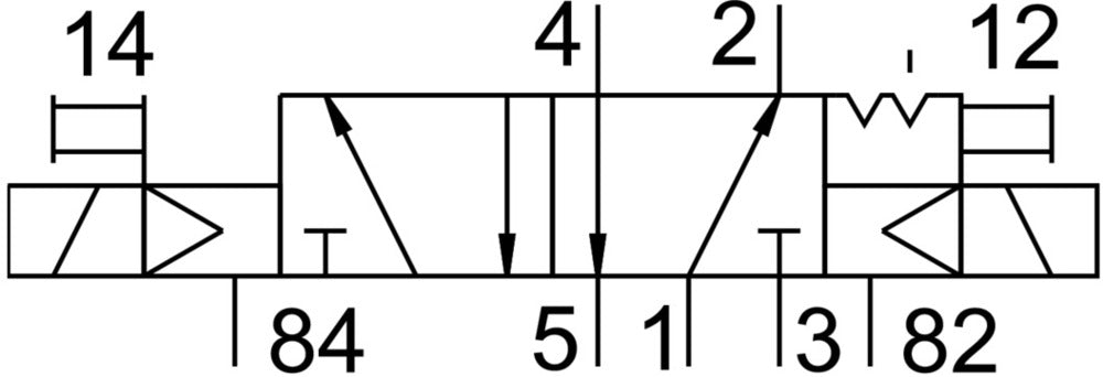 Festo 5/2 Bistable Air Solenoid Valve G1/8 600l/min - 535912