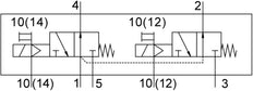 Festo 2x3/2 NO Monostable Air Solenoid Valve G1/8 600l/min - 577522