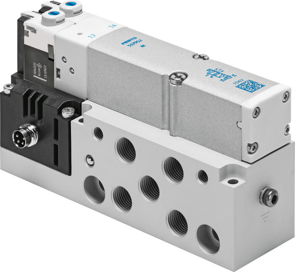 Festo 2x3/2 NC Monostable Air Solenoid Valve G1/8 500l/min - 537977