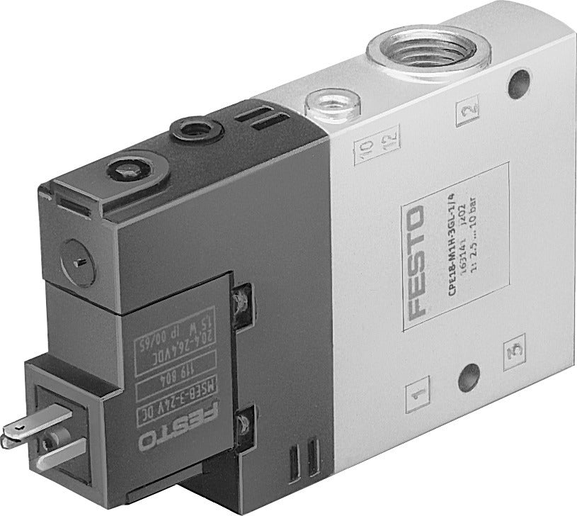 Festo 3/2 NC Monostable Air Solenoid Valve G1/4 1300l/min - 163145