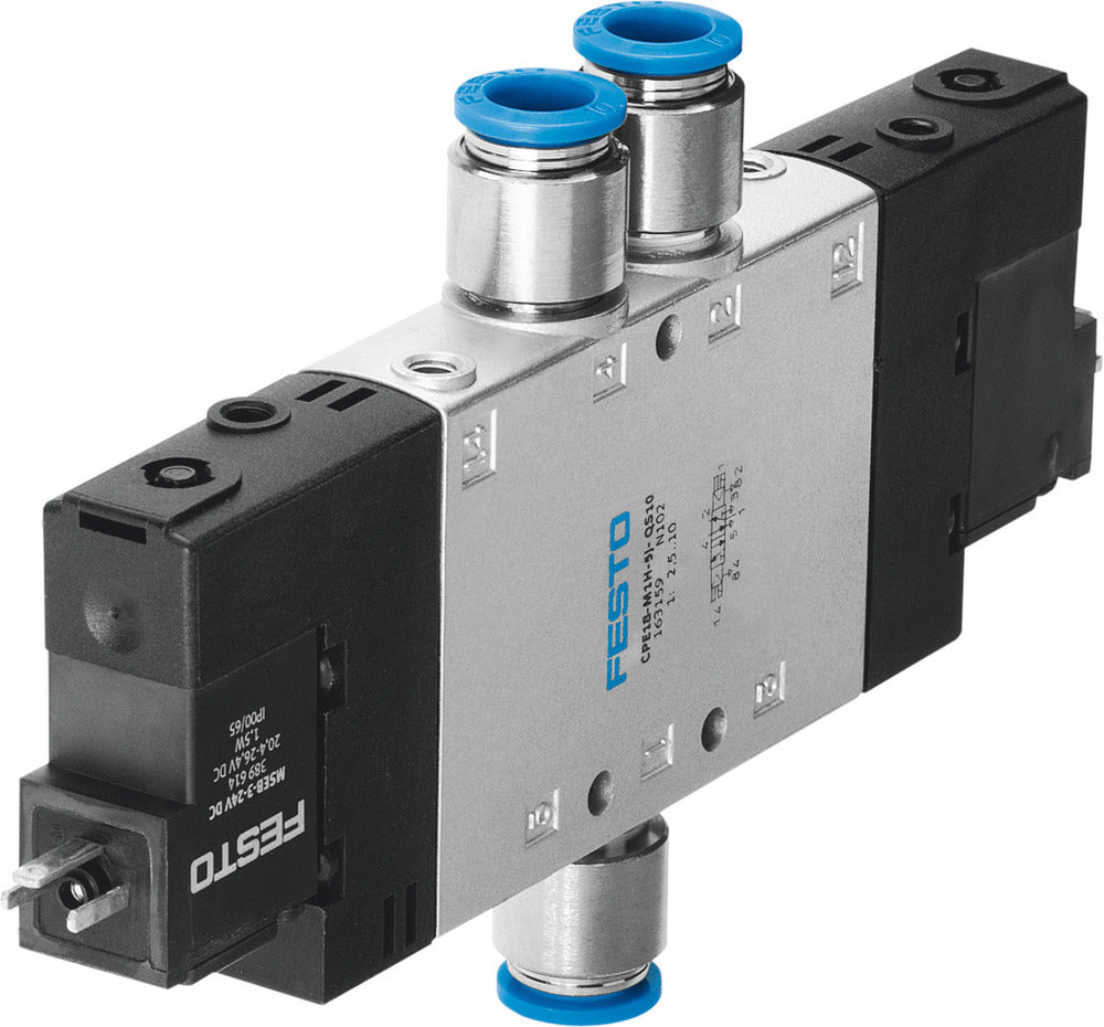 Festo 5/2 Bistable Air Solenoid Valve QS-10 1000l/min - 163779