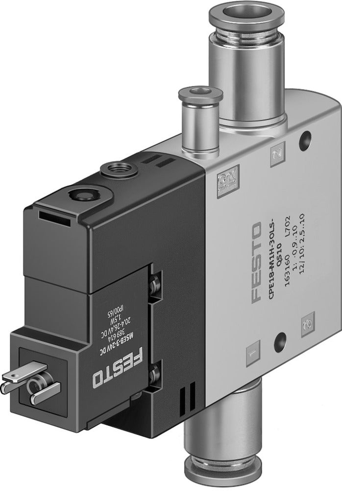 Festo 3/2 NO Monostable Air Solenoid Valve QS-8 850l/min - 163772