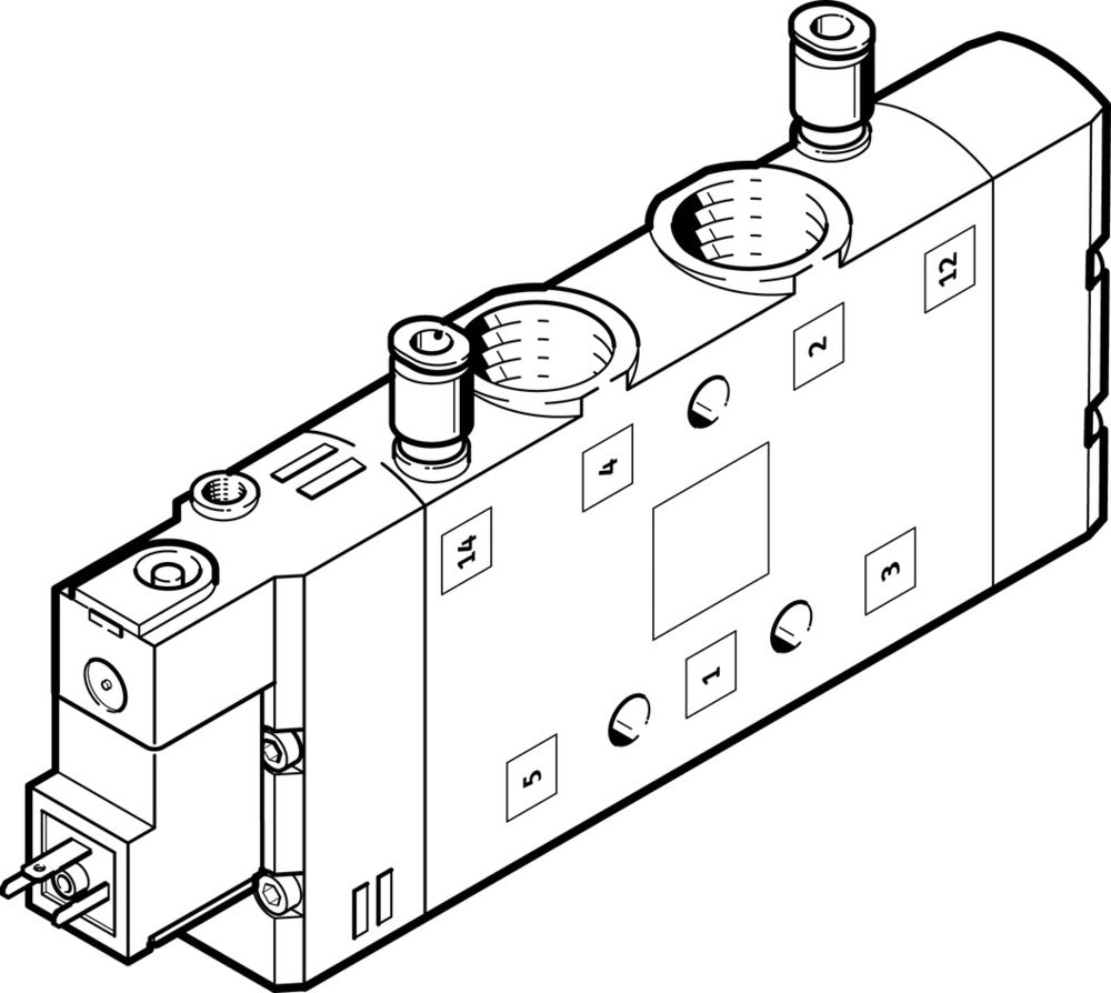 Festo 5/2 Monostable Air Solenoid Valve G3/8 2900l/min - 163838