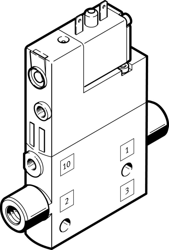 Festo 3/2 NO Monostable Air Solenoid Valve M5 190l/min - 196851
