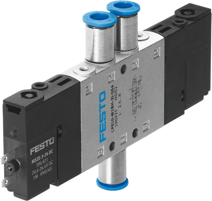 Festo 5/2 Bistabiler Luft Magnetventil QS-4 180L/Min - 196876