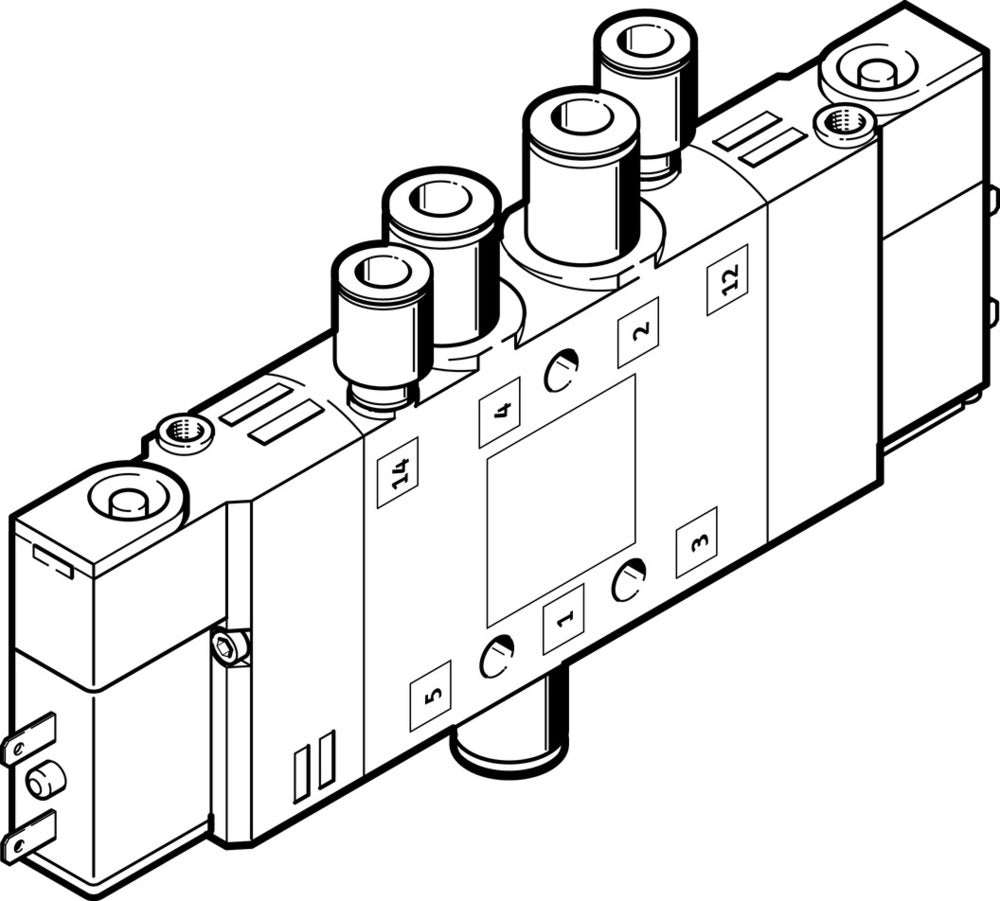 Festo 5/2 Bistable Air Solenoid Valve QS-6 320l/min - 196880