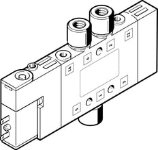 Festo 5/2 Monostabil Luft Magnetventil M5 180L/Min - 196881