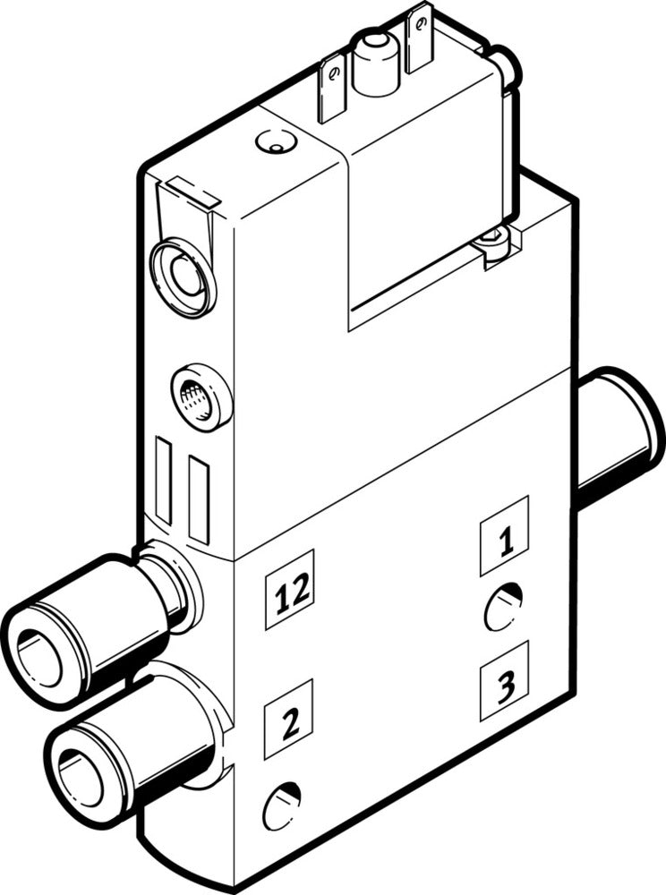 Festo 3/2 NC Monostable Air Solenoid Valve QS-6 510l/min - 196889