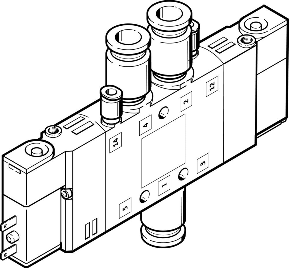 Festo 5/2 Bistabil Luft Magnetventil QS-6 400L/Min - 196909