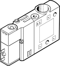 Festo 3/2 NC Monostabil Luft Magnetventil G1/8 900L/Min - 196929