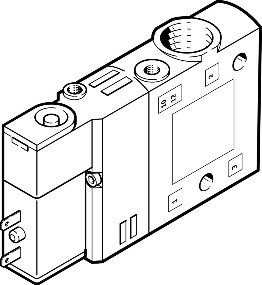 Festo 3/2 NO Monostable Air Solenoid Valve G1/8 900l/min - 196931