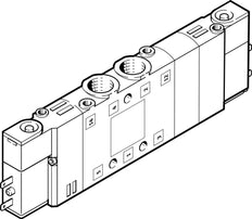 Festo 5/3 NC Air Solenoid Valve G1/8 750l/min - 196937