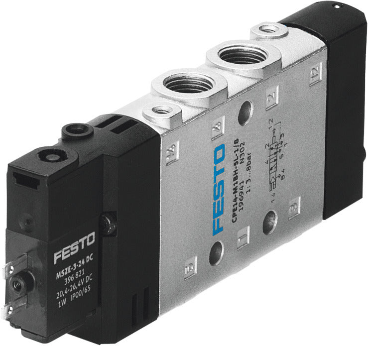 Festo 5/2 Monostable Air Solenoid Valve G1/8 800l/min - 196942