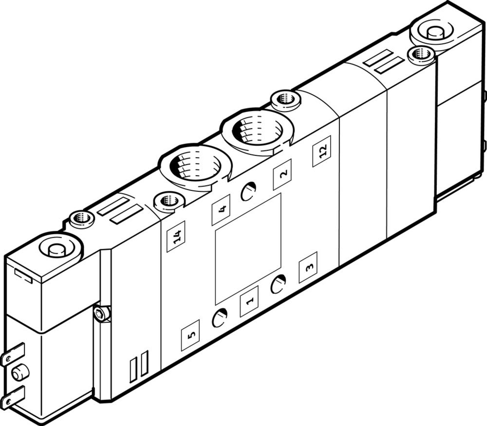Festo 5/3 Pressurized Air Solenoid Valve M7 300l/min - 533145