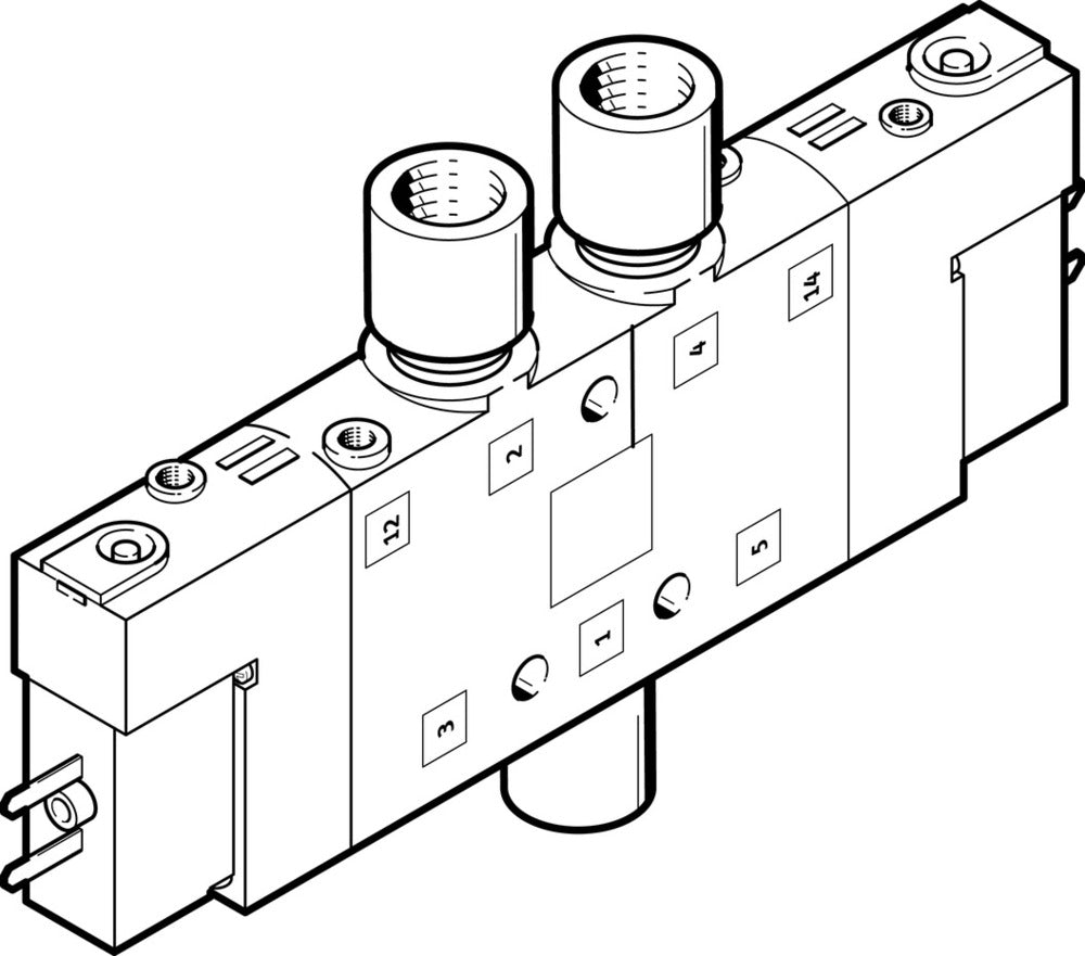 Festo 5/3 Exhausted Air Solenoid Valve M5 180l/min - 533162