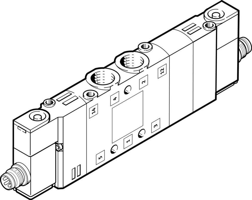 Festo 5/3 Pressurized Air Solenoid Valve G1/8 750l/min - 550246