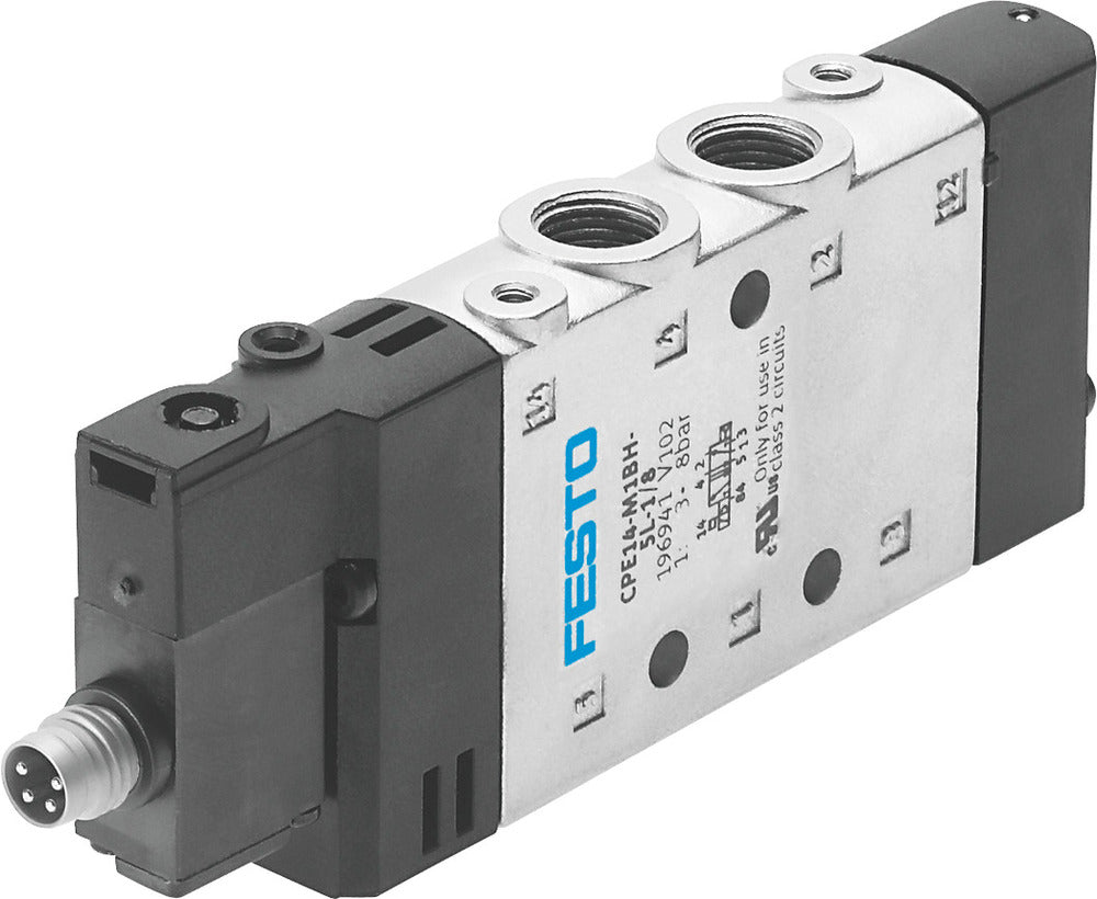 Festo 5/2 Monostabil Luft Magnetventil G1/8 800L/Min - 550238